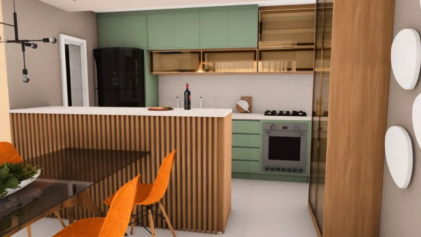 Cozinha lindamente planejada