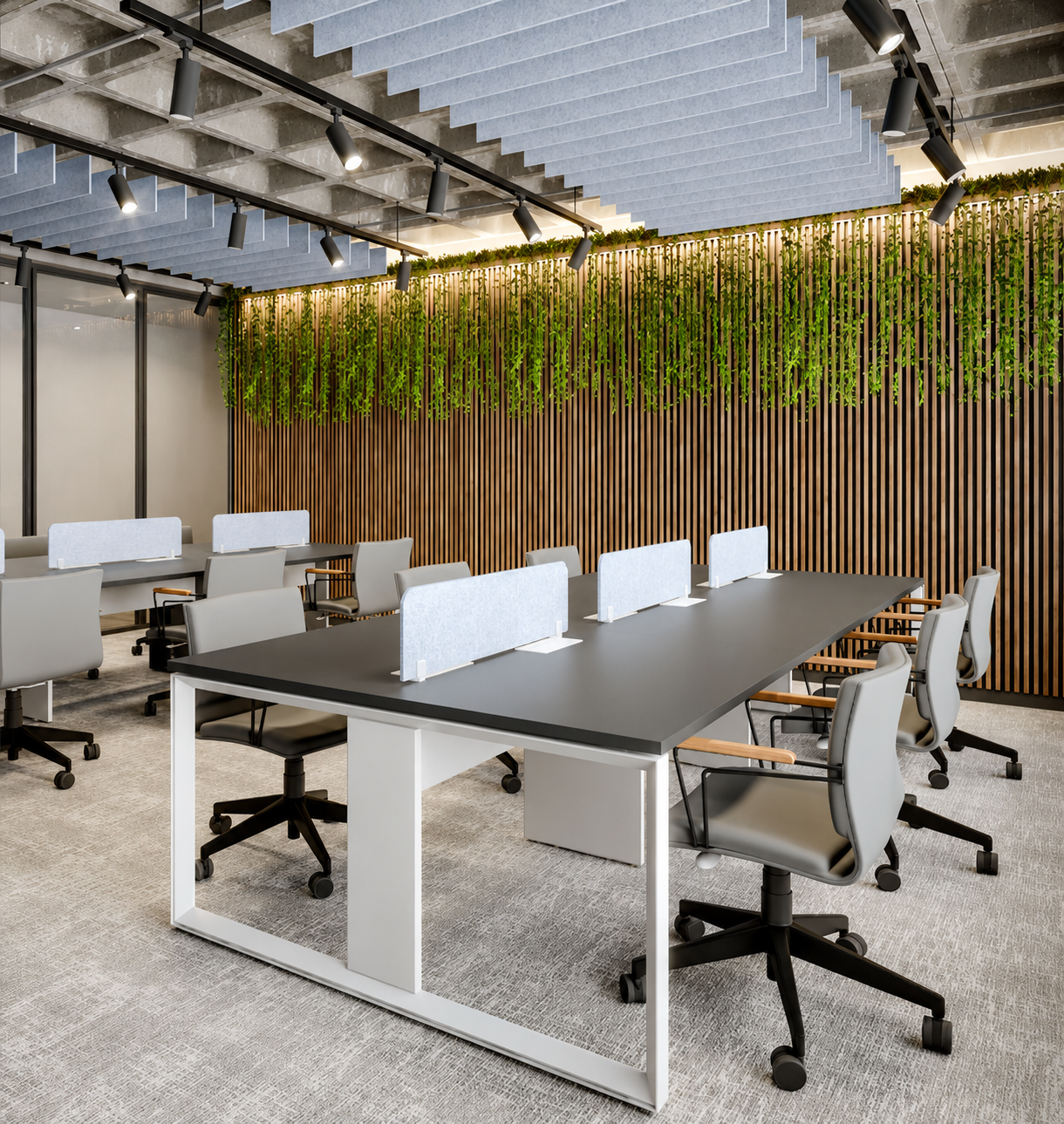 Ambiente corporativo projetado pela Helence em Salvador