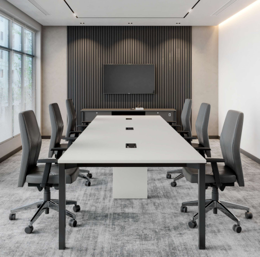 Sala de reunião corporativa projetada pela Helence